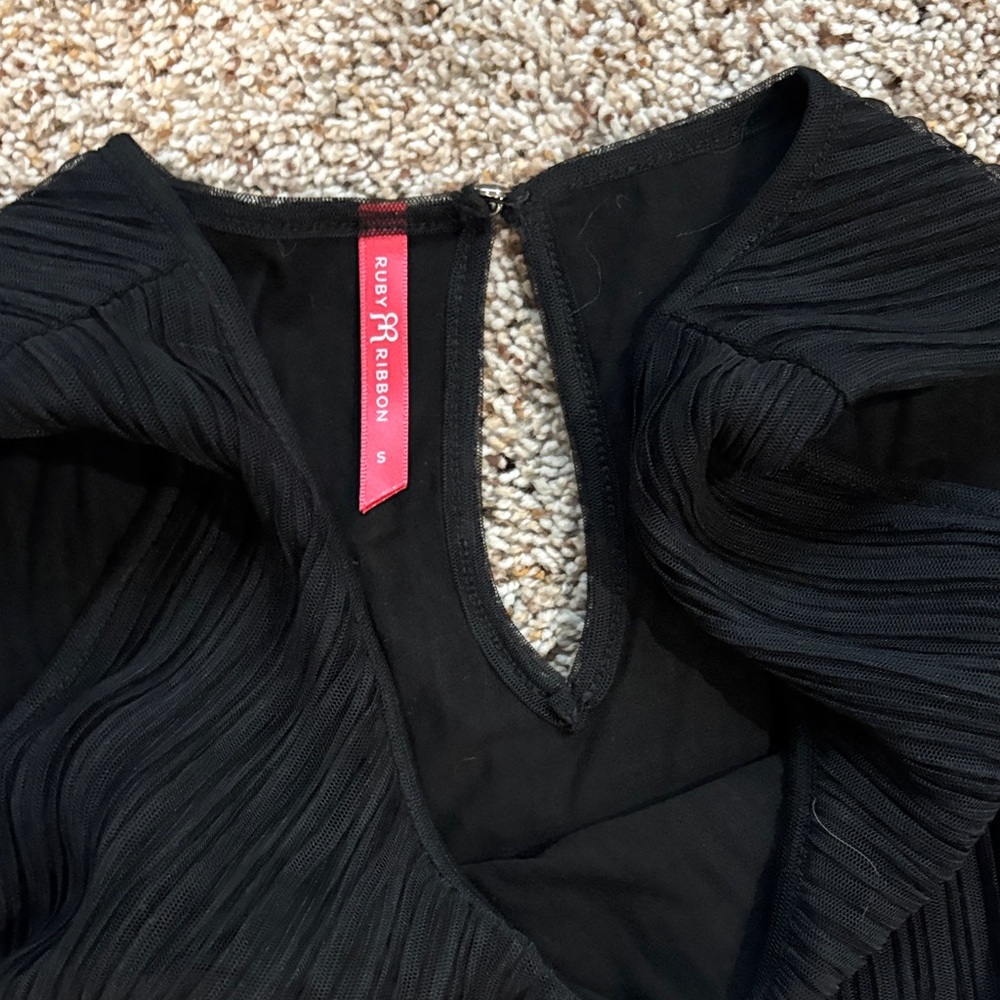 Ruby Ribbon Black Dress | Women’s Small - Picture 3 of 6